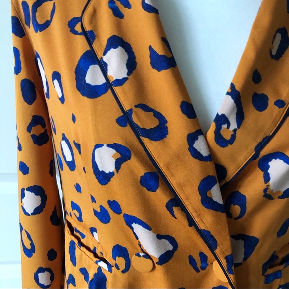 3.1 Phillip Lim For Target Leopard Print Double Breasted Blazer Size Small - Picture 2 of 6